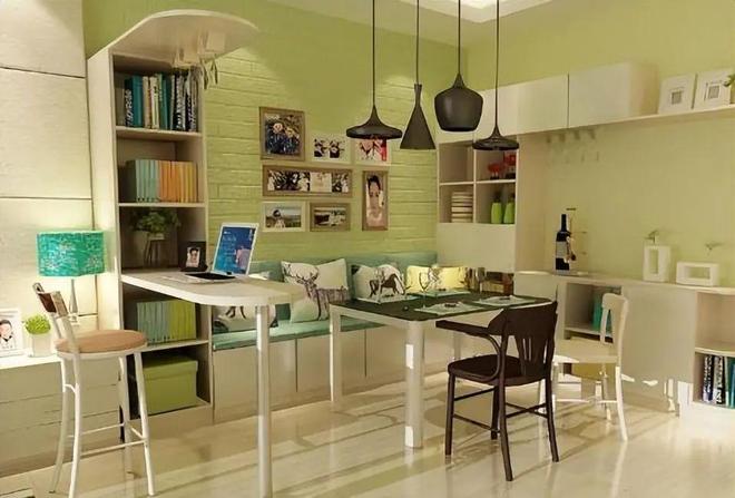人弃传统餐桌选卡座好看实用还省空间pg电子中国小户型装修新趋势：年轻(图2)